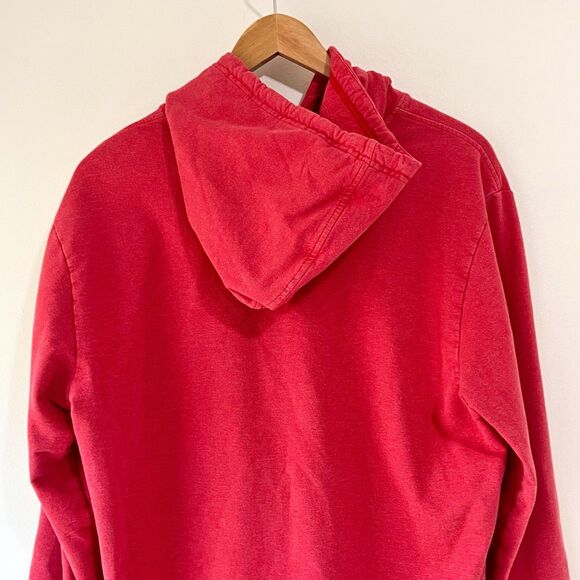 Patagonia Men’s M Uprisal Graphic Pullover Hoodie Sweatshirt Red Organic Cotton - Picture 8 of 16